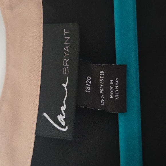 Lane Bryant Black and Tan Blouse 18/20 - Picture 2 of 5